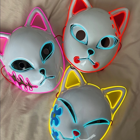 Colorful Cat Masks Set - Picture 2 of 2